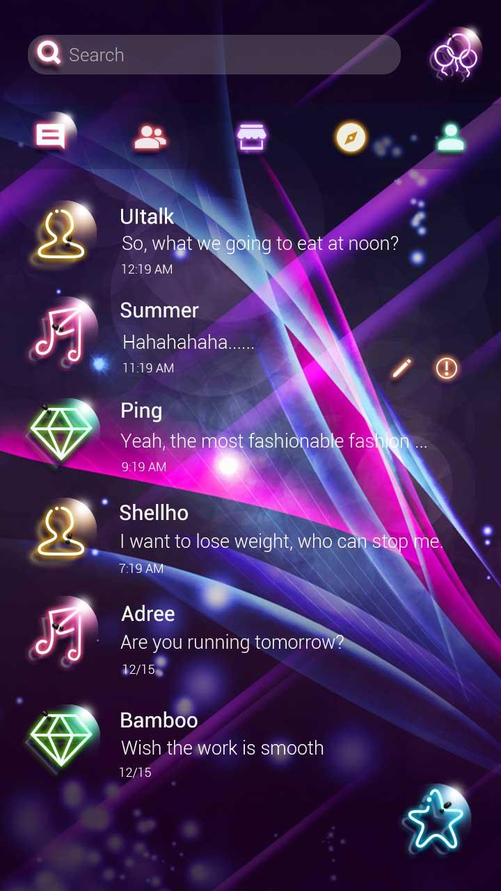 GO SMS PRO LIGHT STYLE THEME Screen 2