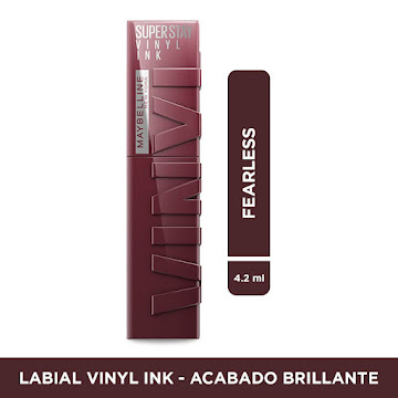 Labial Maybelline Super   Stay Vinyl Ink Fearless x 4.2 ml 