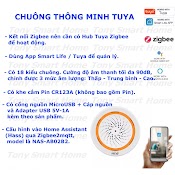 Chuông Báo Động , Báo Khách Thông Minh , Sóng Zigbee / Wifi , Hệ Tuya / Smart Life / Home Assistant - 