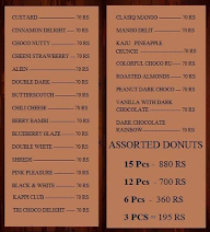 Donut Corner The Mocktail House Wraps & Bits Waffle Shop Chocolate Hut Basundi Corner menu 7