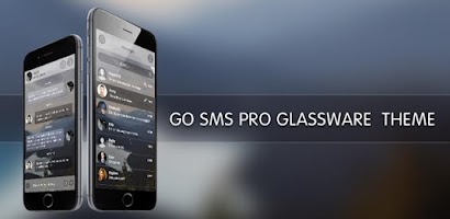 GO SMS GLASSWARE THEME Screenshot