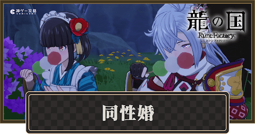 龍の国ルーンファクトリー_同性婚