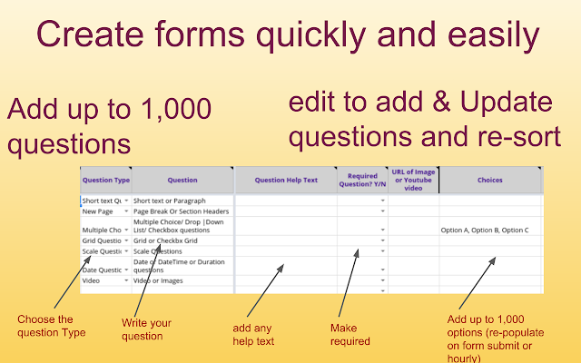 Screenshot of Form Maker