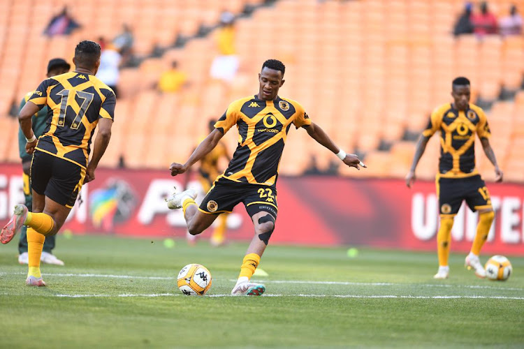 George Matlou of Kaizer Chiefs during the DStv Premiership match between Kaizer Chiefs and Royal AM at FNB Stadium on September 16, 2023 in Johannesburg, South Africa.