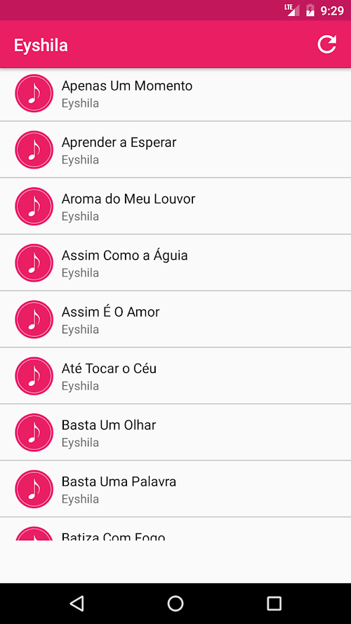 Android application Eyshila Songs screenshort