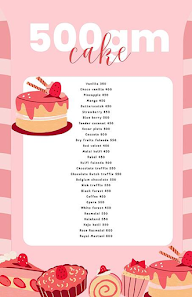 Shreya Cakes Studio menu 1