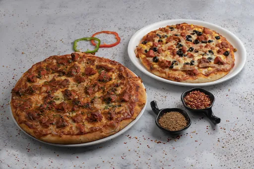 1 Non Veg Pizza [12 Inches]+1 Non Veg Pizza [7 Inches] Premium