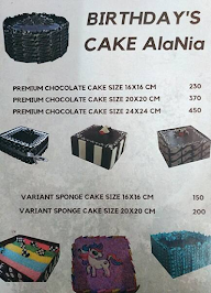 Alania Chocolava menu 1