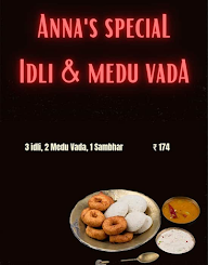 Anna's Special Idli & Medu Vada menu 1