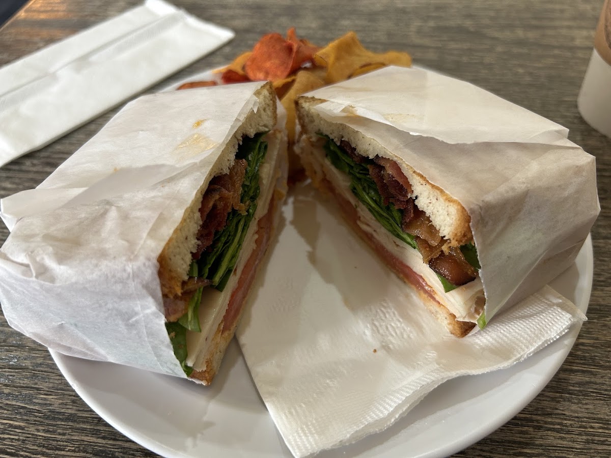 Gluten free / dairy free turkey blt sandwich