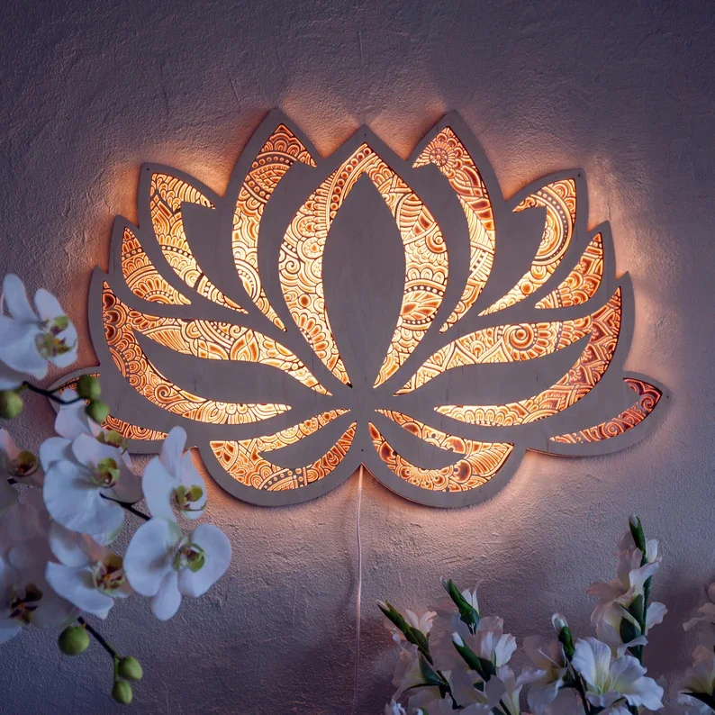 Title 1, Mandala Yoga Room Noćno Svetlo za Atmosferu. Kr...