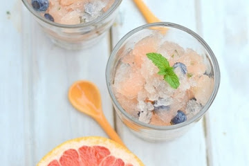 Blueberry Grapefruit Mojito Slushies