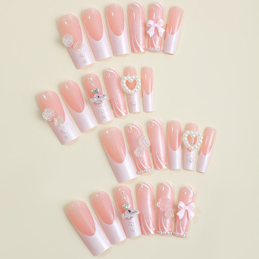 Title 2, Fashion Personality Flower Bow Tie Nails