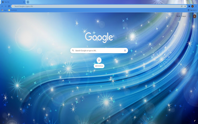 Blue Stars HD Wallpaper Theme chrome extension