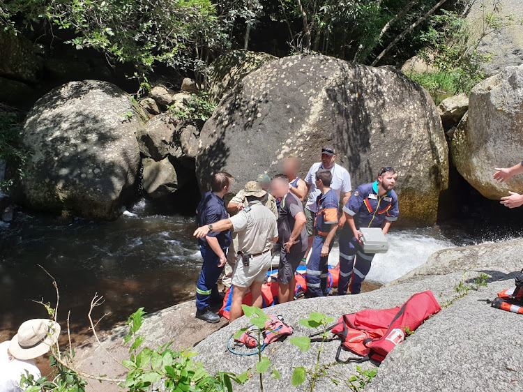 Two women fell in two separate hiking incidents on Sunday.