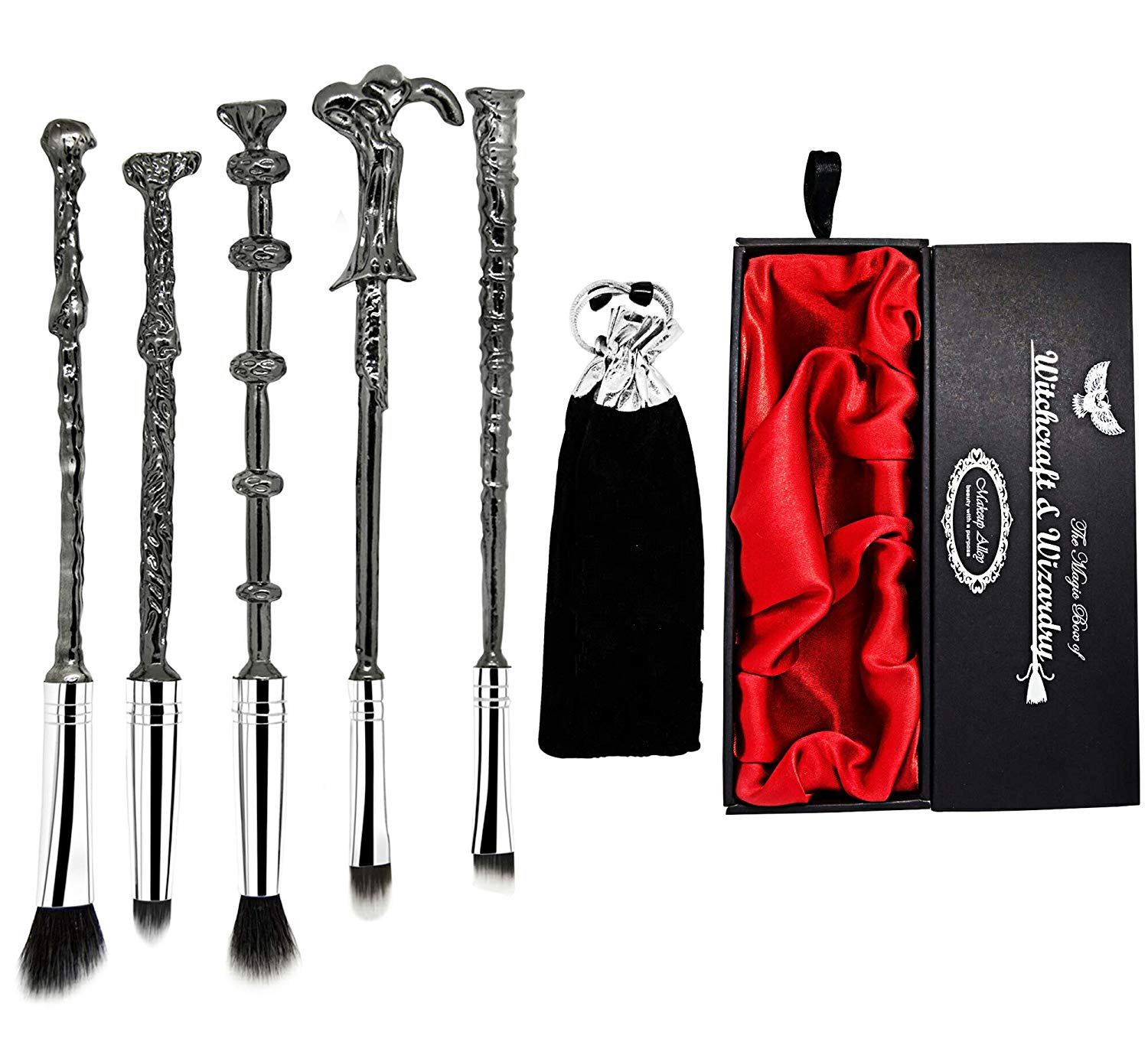 MakeupAlley Harry Potter Wand Makeup Brush Set