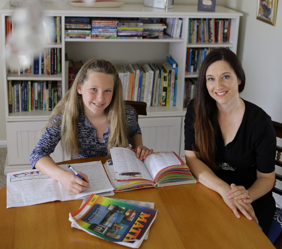 Hermanus Grade 7 pupil Leah-Louise Sabbe is educated at home by her mother, Annelise Sabbe, because her severe allergic reaction to several things could not be properly monitored in her public school classroom.