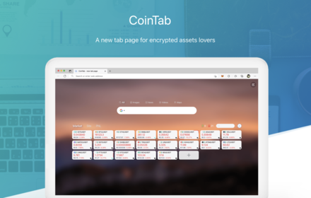 CoinTab - New tab page small promo image