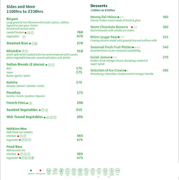 Viva - All Day Dining menu 