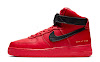 alyx x nike air force 1 high university red/black