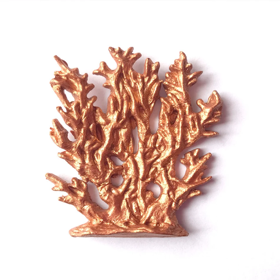 Moule en silicone en forme de corail et d'algues marines, idéal pour la création de décorations uniques et d'artisanat. Facile à utiliser et nettoyer.
