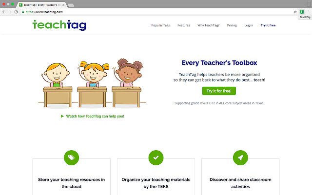 TeachTag Bookmarklet chrome extension