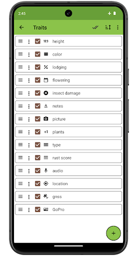 Screenshot Field Book