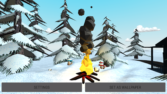 Christmas Winter Forest 3D Live Wallpaper Screenshot