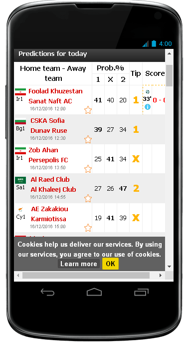 Soccer Predictions Free Screen 1