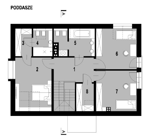 LIM House 04 - Rzut poddasza