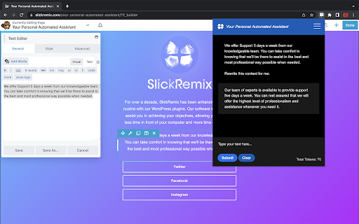 SlickRemix: Your ChatGPT Web Assistant