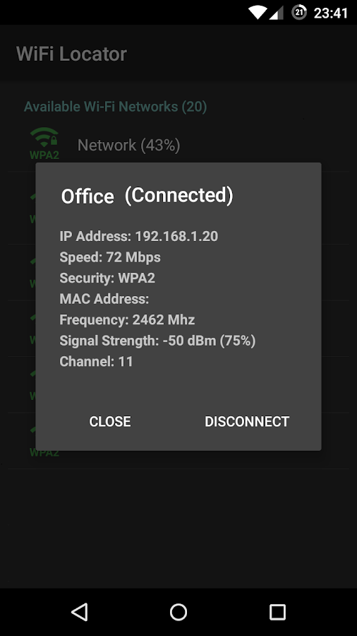    WiFi Locator- screenshot  