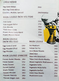 Calcutta Calling menu 2