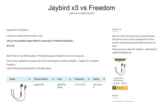 Jaybird Freedom vs x3 chrome extension