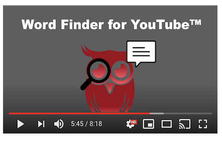 Word Search for YouTube™ Videos Preview image 0