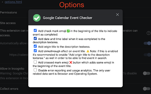 Google Calendar Event Checker