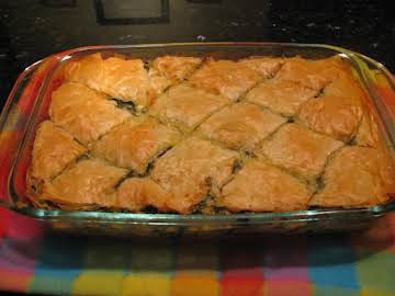 Greek Spinach and Feta Cheese in Phyllo Dough