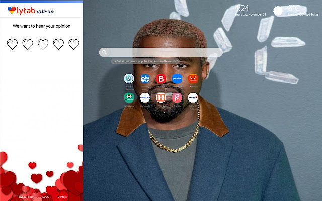 Kanye West Wallpaper HD New Tab Theme