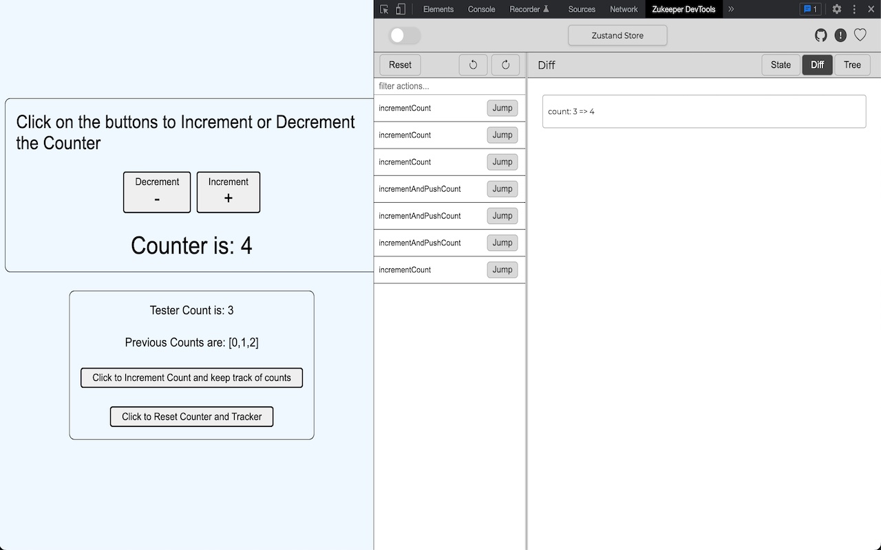 Zukeeper: Devtools for Zustand Preview image 2