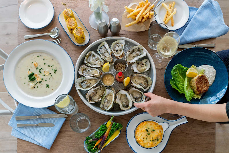   Try some fresh oysters, New England clam chowder or Maryland crab cake at Hooked, a new seafood restaurant on Symphony of the Seas. 