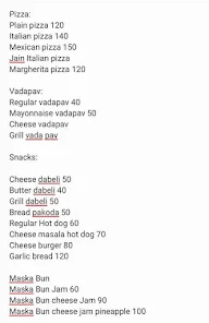 Narayan Fast Food menu 1