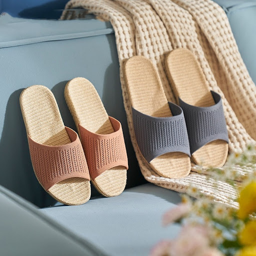 Title 5, Flying Weaving Linen Slippers Female