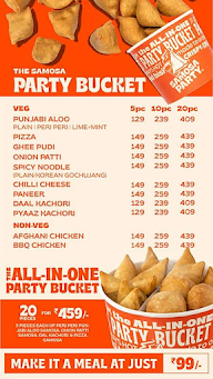 Samosa Party menu 1