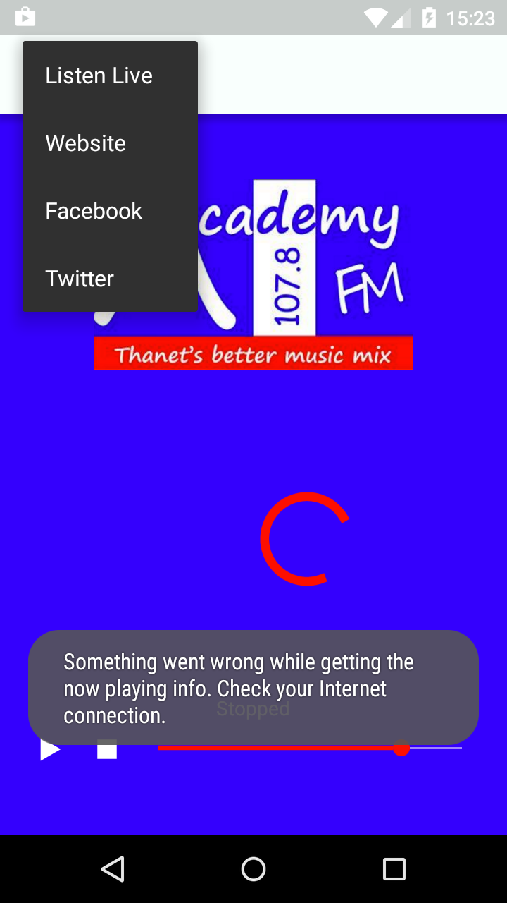 Academy FM Thanet Screen 2