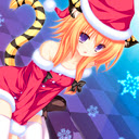 Cute ecchi christmas anime girl  1280x720 Chrome extension download