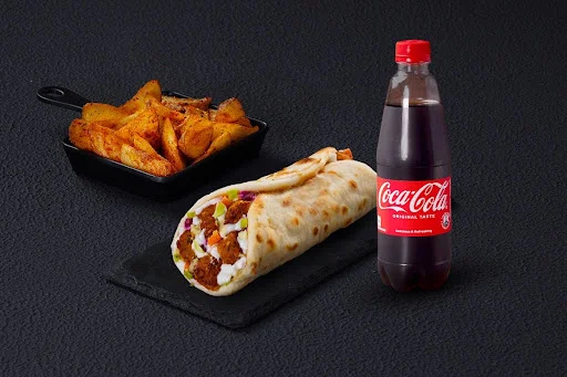 Veg Shawarma With Side & Beverage Meal