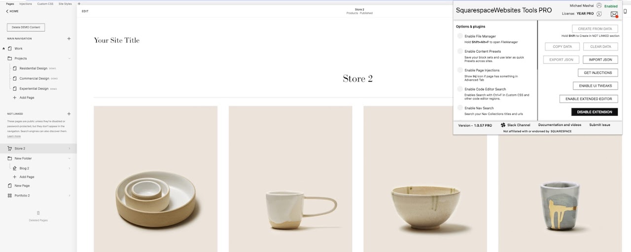 SquarespaceWebsites Tools PRO Preview image 1