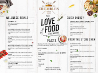 Crumbles - White & Brown Bake Work menu 2