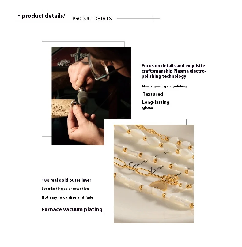 Title 5, Bracelet perles perle bambou os coquillage et a...