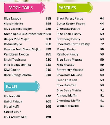 Bikanervala menu 